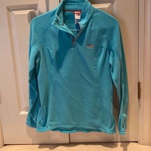The North Face fleece quarter zip pullover. Size M